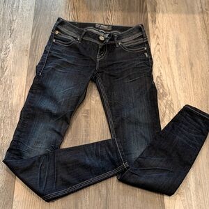 Silver Jeans Women's Deep Indigo Skinny Jeggings